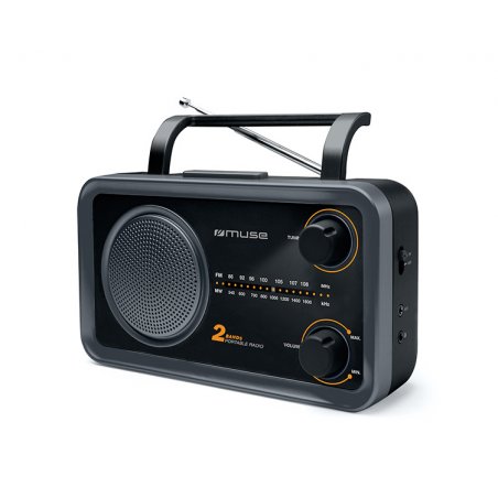 Muse M-06DS Radio portable Analogique Noir, Gris