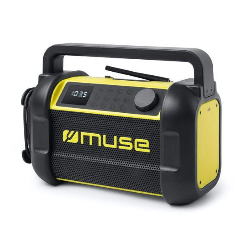 Muse M-928 BTY radio Portable Digital Black, Yellow