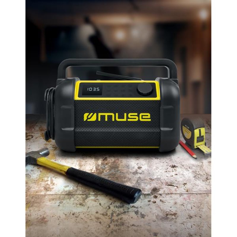 Muse M-928 BTY radio Portable Digital Black, Yellow