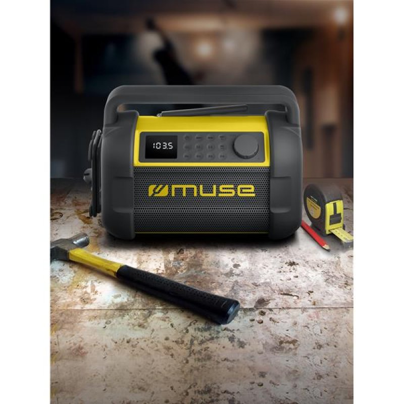 Muse M-928 BTY radio Portable Digital Black, Yellow