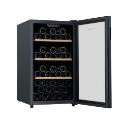 Brandt BFW56GB wine cooler Compressor wine cooler Freestanding Black 56 bottle(s)