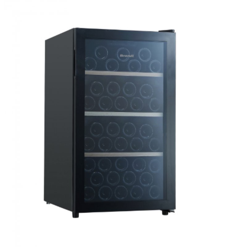 Brandt BFW56GB refroidisseur à vin Refroidisseur de vin compresseur Pose libre Noir 56 bouteille(s)