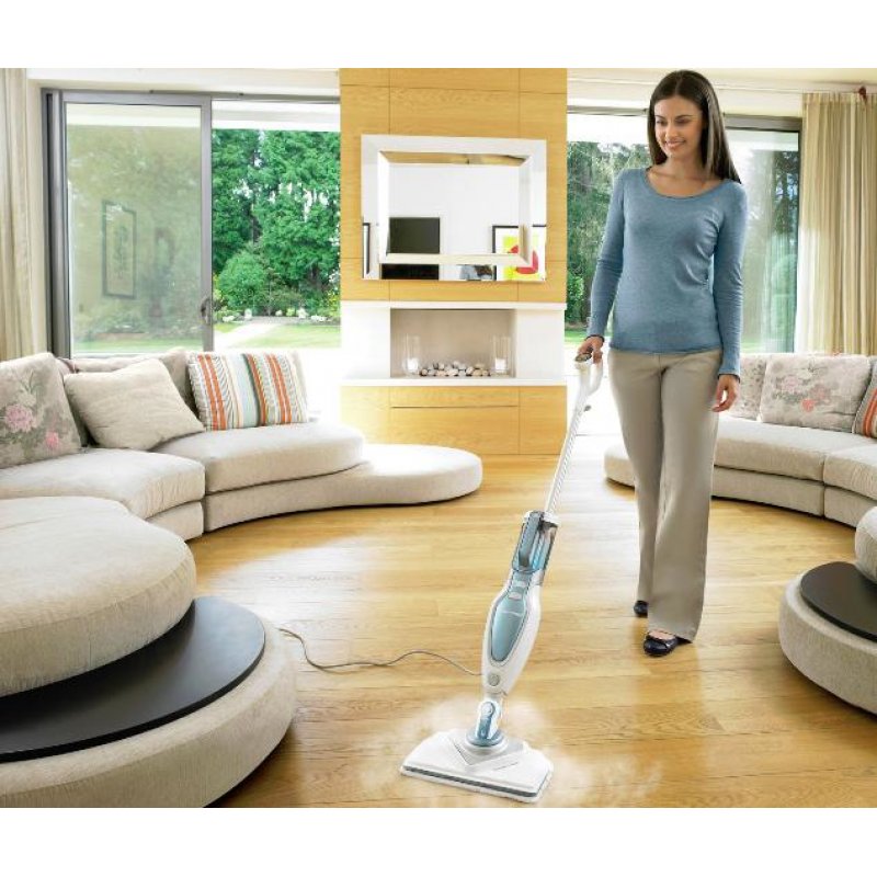 Black & Decker FSM1630 nettoyeur vapeur Steam mop 0,5 L 1600 W Bleu