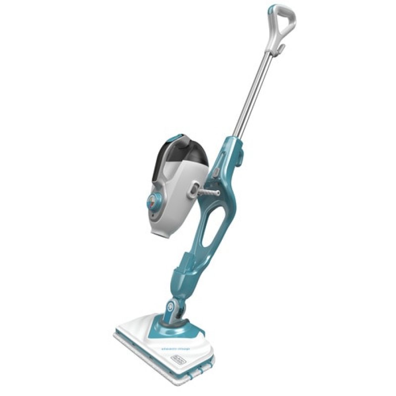 Black & Decker BHSM166DSM nettoyeur vapeur Steam mop 0,5 L 1600 W Couleur aqua, Blanc