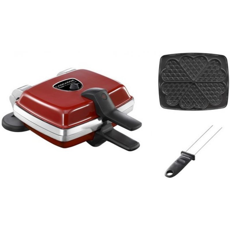 LAGRANGE Super 2 Antiadhésif 6 waffle(s) 1000 W Cherry (fruit)