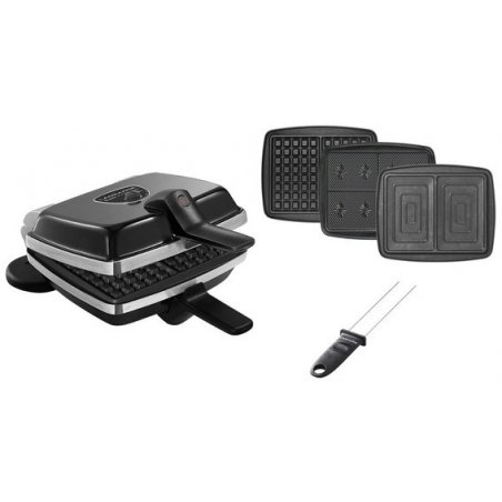 LAGRANGE Super 2 Antiadhésif 2 waffle(s) 1000 W Black