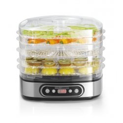 KitchenChef SECCO5-IX déshydrateur alimentaire Noir, Acier inoxydable 450 W