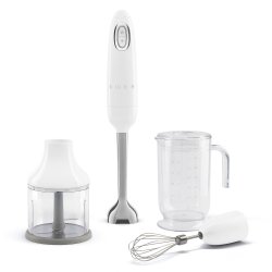 Smeg HBF03WHEU blender Immersion blender 700 W Stainless steel, White