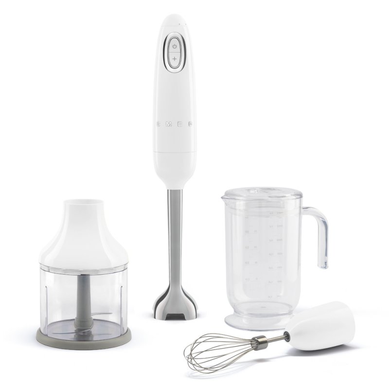 Smeg HBF03WHEU blender Immersion blender 700 W Stainless steel, White