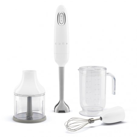 Smeg HBF03WHEU blender Immersion blender 700 W Stainless steel, White
