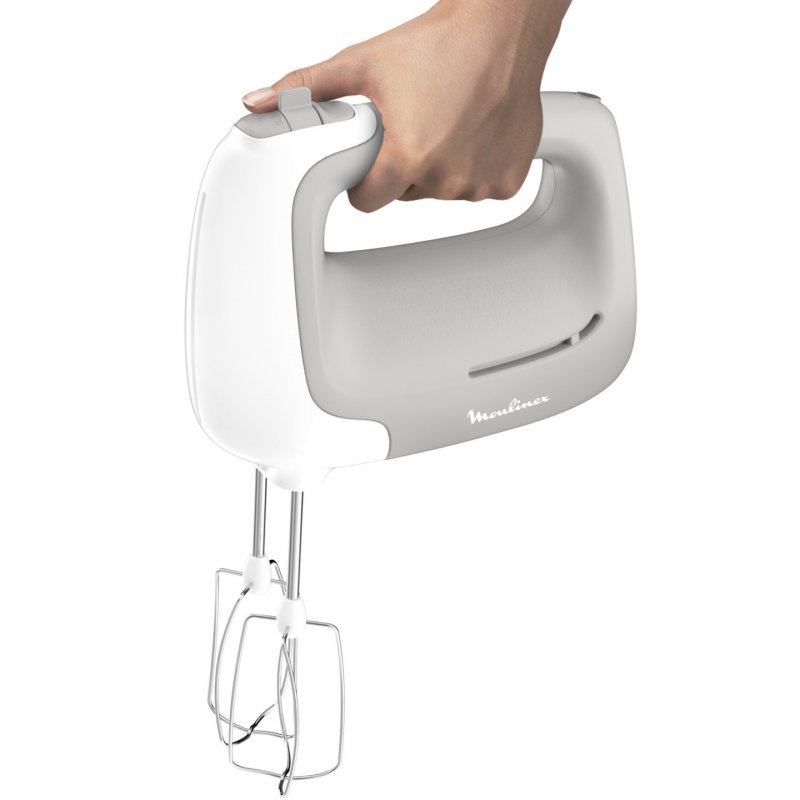 Moulinex PowerMix HM450B Batteur à main 450 W Gris, Blanc
