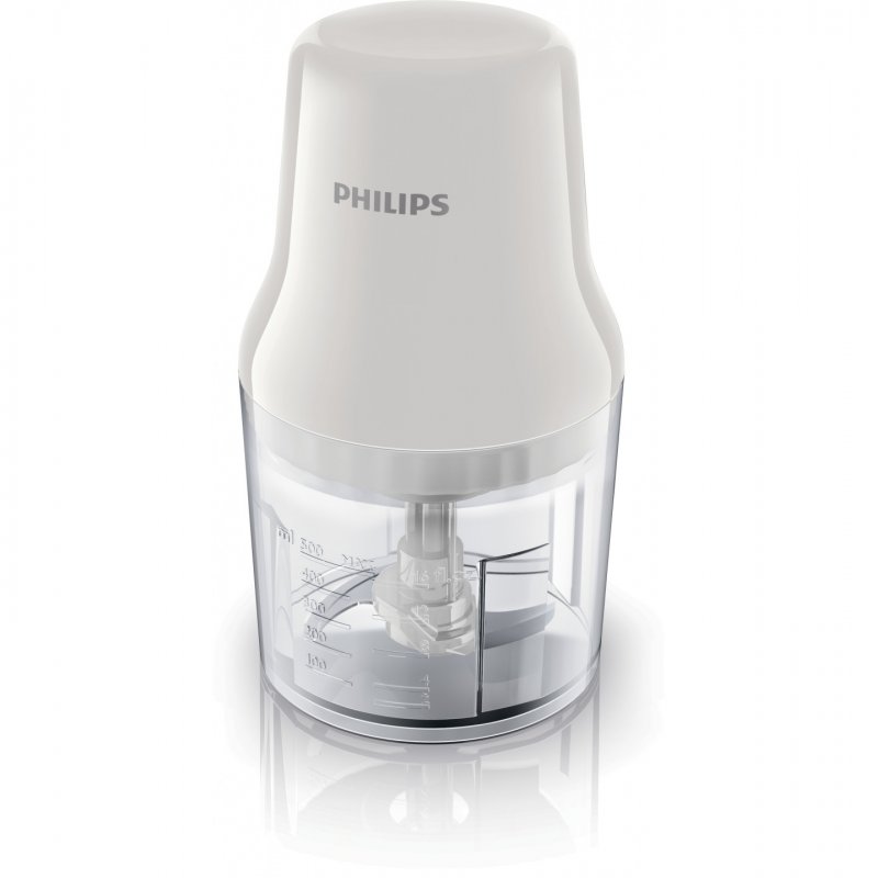 Philips Daily Collection HR1393/00 Hachoir compact 450W - Blanc
