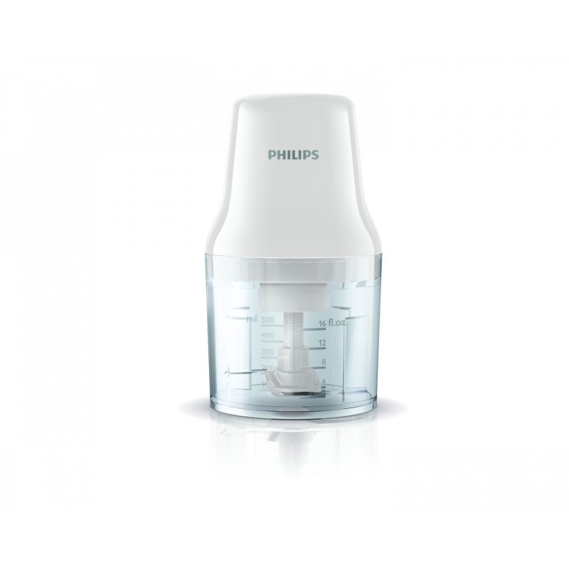 Philips Daily Collection HR1393/00 Hachoir compact 450W - Blanc