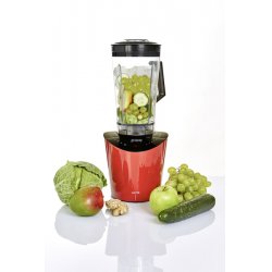 Jupiter Kitchen Machines Nutrimix 1.5 L Tabletop blender Transparent, Black, Red
