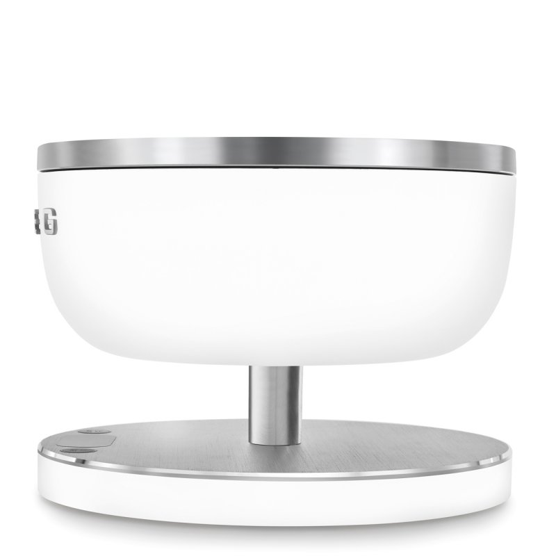 Smeg KSC01WHMWW escabeaux de cuisine Acier inoxydable, Blanc Comptoir Rond Balance de ménage électronique