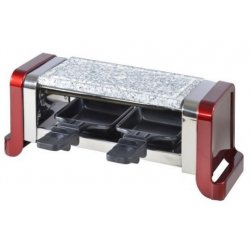 KitchenChef GR202-350R raclette grill 350 W Red, Stainless steel