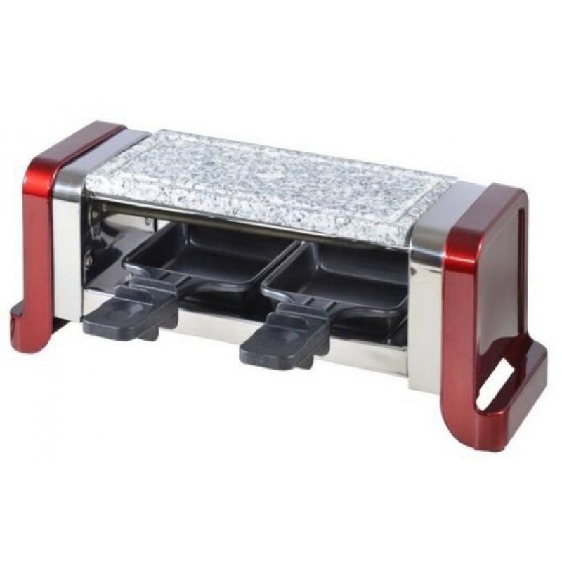 KitchenChef GR202-350R raclette 350 W Rouge, Acier inoxydable