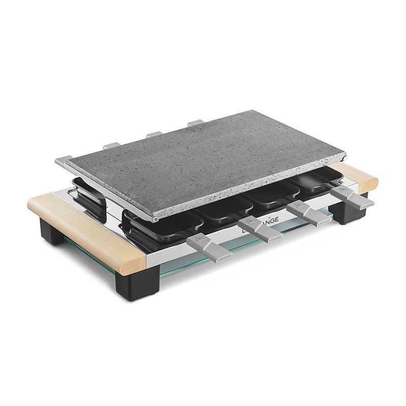 LAGRANGE Elegance raclette 8 personne(s) 1100 W Platine, Acier inoxydable, Bois