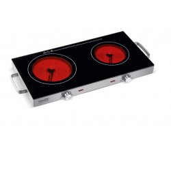 KitchenAid KCP-PV2800 hob Black, Stainless steel Countertop 56 cm Ceramic 2 zone(s)