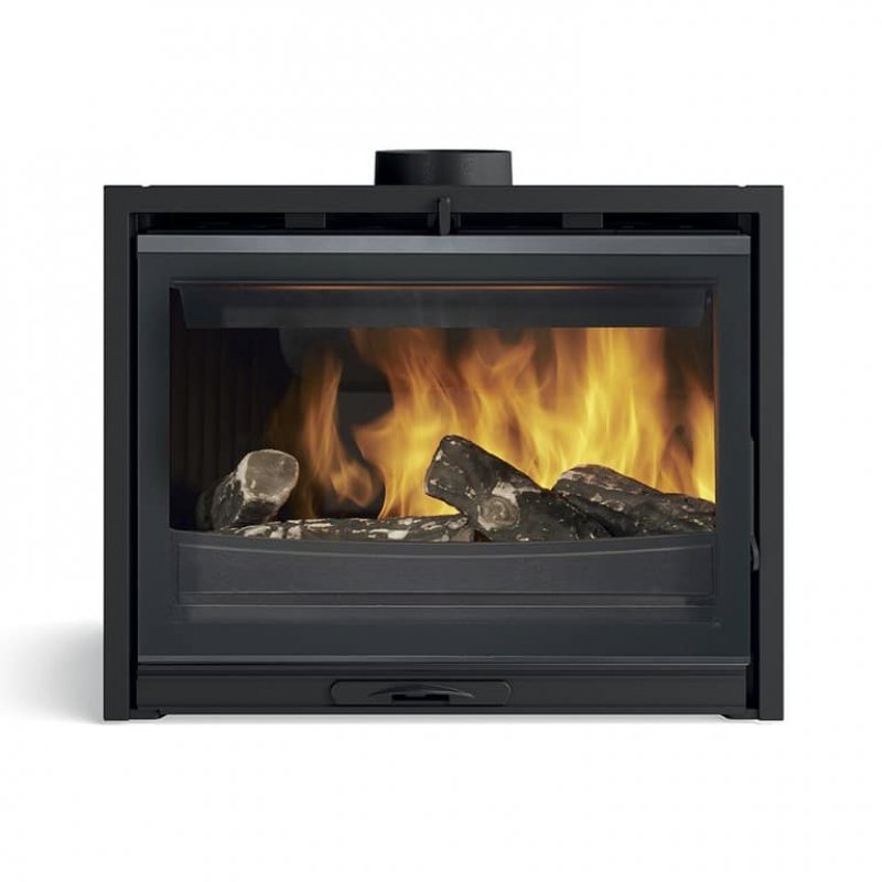 Godin Modane 75-V Turbo Built-in Firewood, Wood briquettes Black