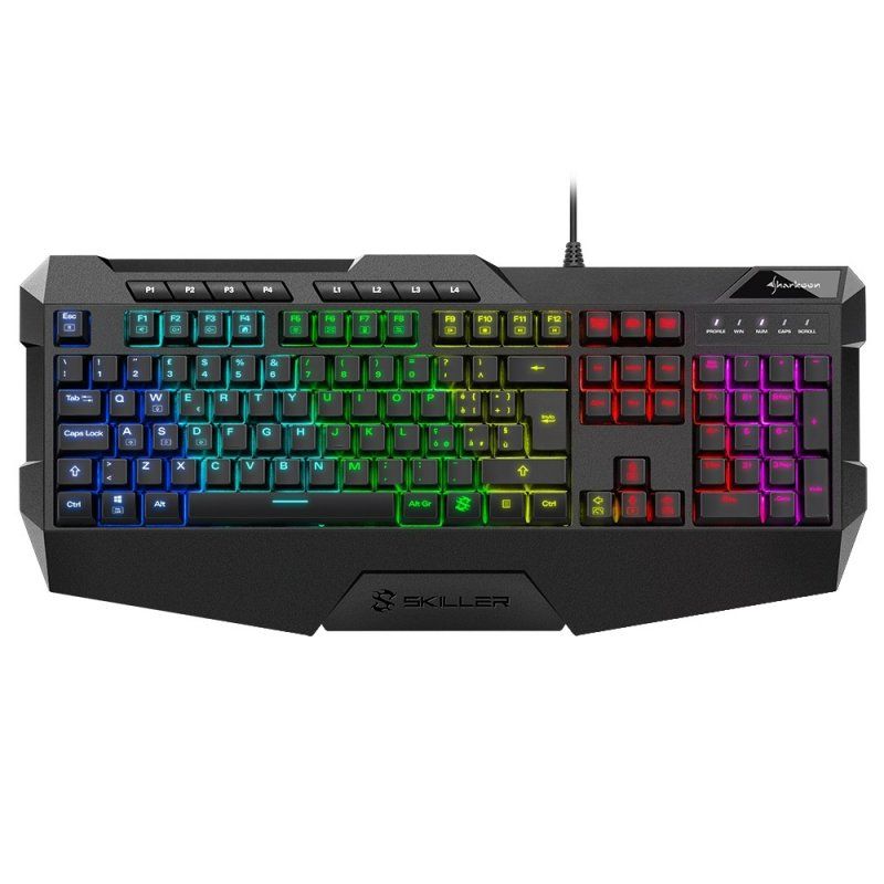 Sharkoon Skiller SGK4 keyboard Gaming USB QWERTY Portuguese Black