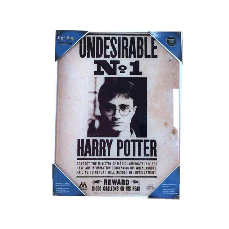 HARRY POTTER - Impression en Verre - Undesirable N°1 - 30X40 Cm