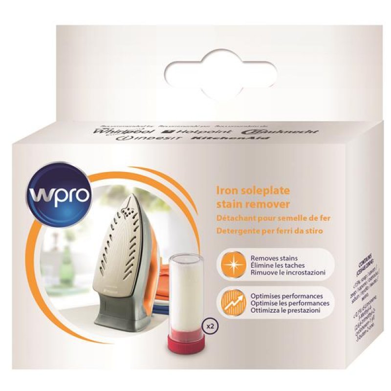 Lot de 2 Bâtonnets détachants WPro pour semelle de fer à repasser