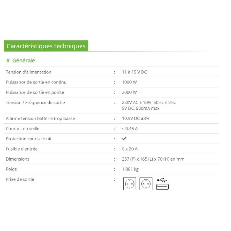 Convertisseur 12V - ACAL211
