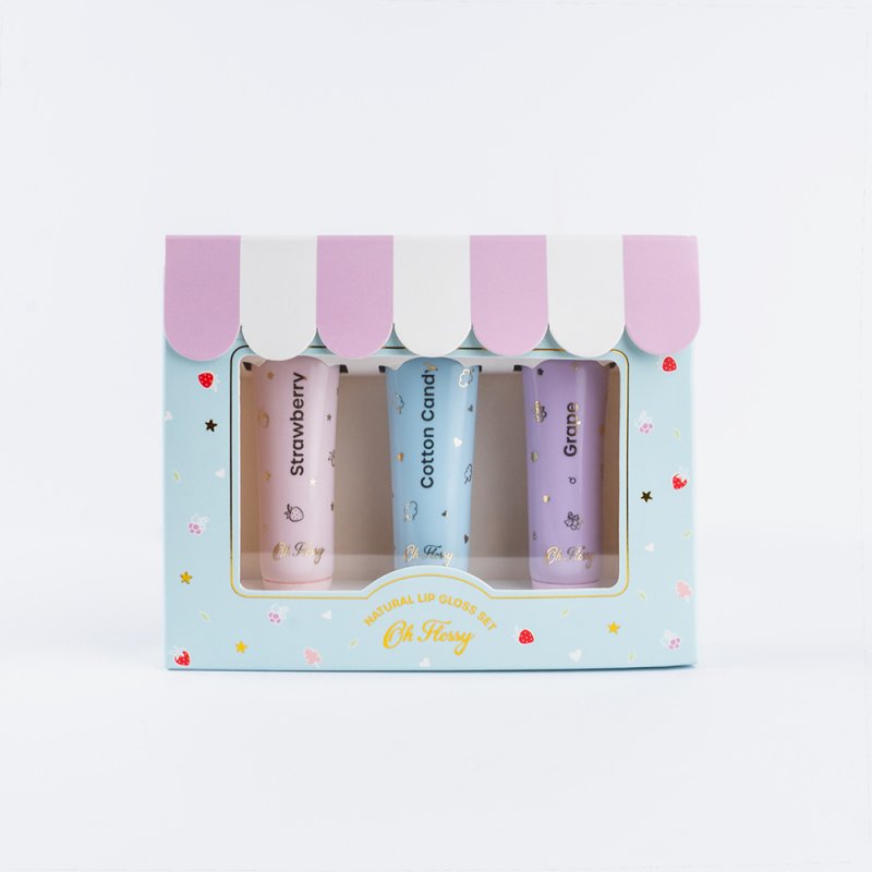 Oh Flossy - Natural Lip Gloss Set - Set of 3 - FL030346
