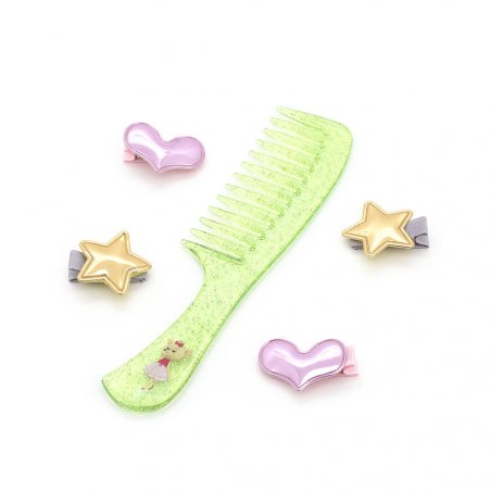 Lucky Doggy - Hair Accessories Green Brush - (OT-LDA5006)