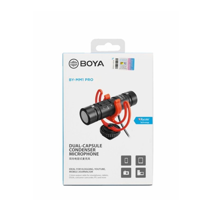 BOYA BY-MM1 Pro Noir Microphone de caméscope