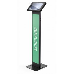 Compulocks Galaxy Tab A9 11", Swell Enclosure Brandable Floor Stand - Black