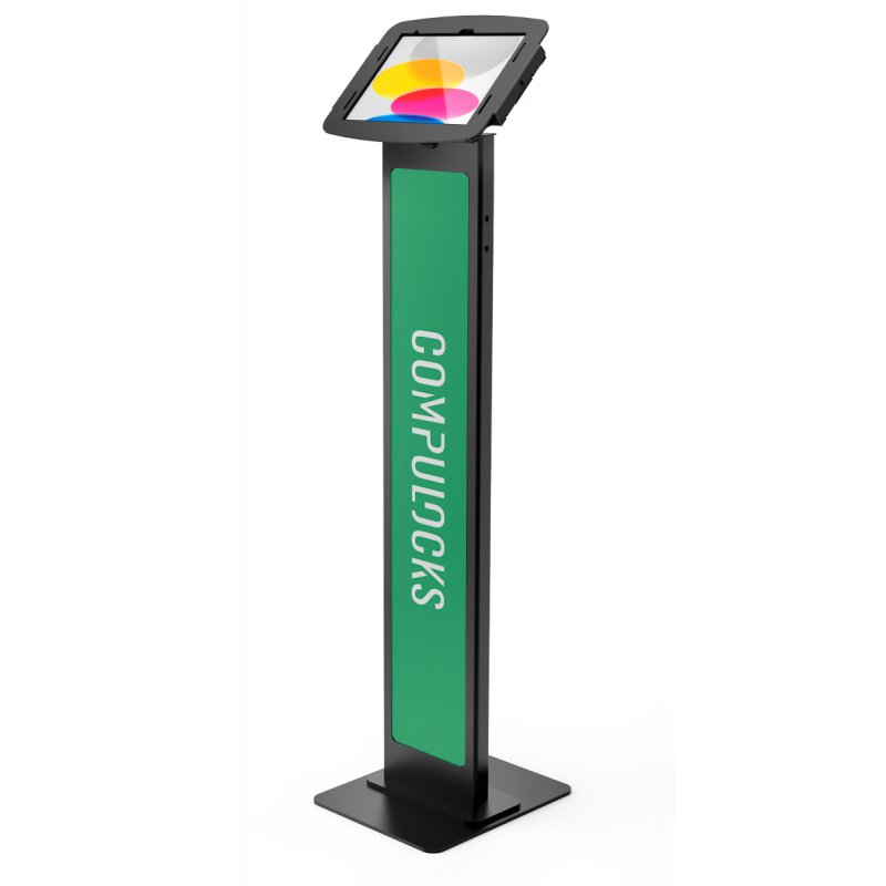 Compulocks iPad 10.9" 10th Gen Space Enclosure Brandable Floor Stand Black