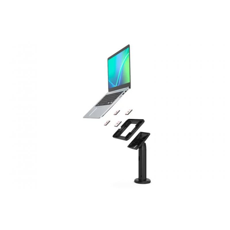 Compulocks Universal Invisible Mount Counter Stand 4" Black