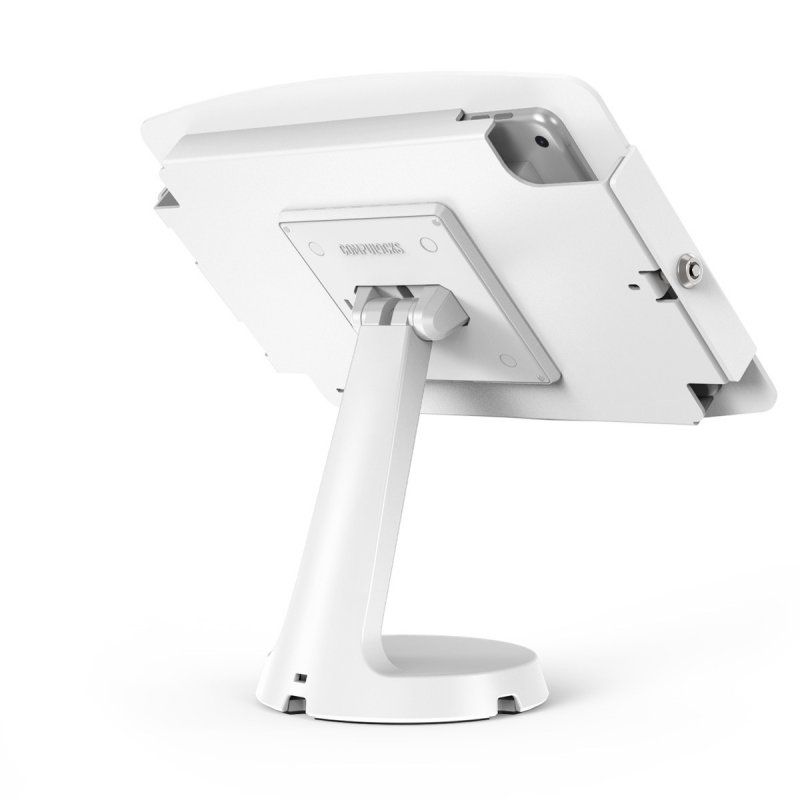 Compulocks iPad 10.2" Space Enclosure Mast Counter Stand - White