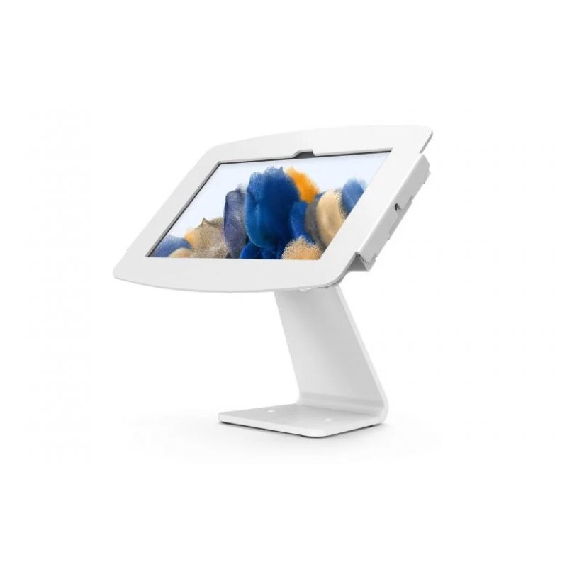 Compulocks Galaxy Tab A8 10.5" Space Enclosure Rotating Counter Stand White