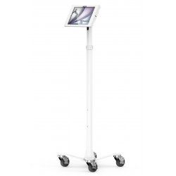 Compulocks iPad Air M2 11" (2024), Apex Enclosure Rolling Cart - Rise Freedom White
