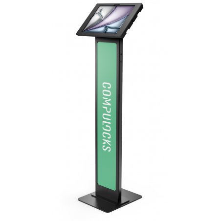 Compulocks iPad Air M2 13" (2024), Apex Enclosure Brandable Floor Stand - Black