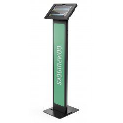 Compulocks iPad Pro M4 11" (2024), Apex Enclosure Brandable Floor Stand - Black