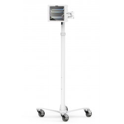 Compulocks iPad Pro M4 11" (2024), Apex Enclosure Rolling Cart - Rise Freedom Extended White