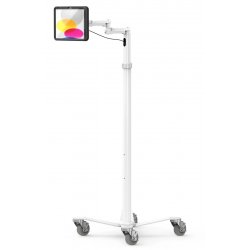 Compulocks iPad 10.9" 10th Gen PowerMove Medical Rolling Cart Extended Black