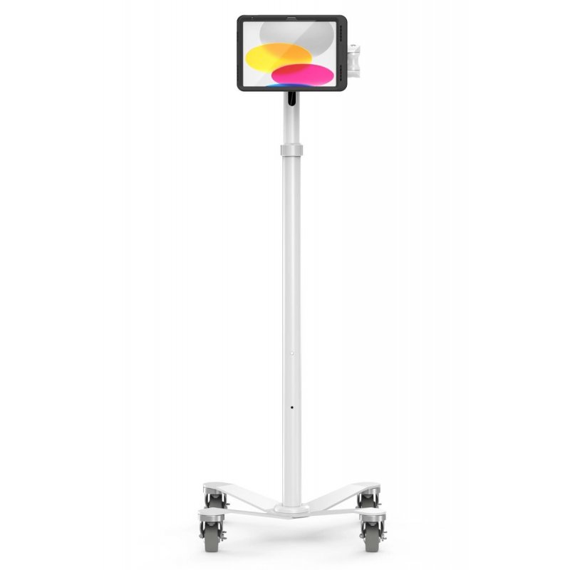 Compulocks iPad 10.9" 10th Gen PowerMove Medical Rolling Cart Extended Black