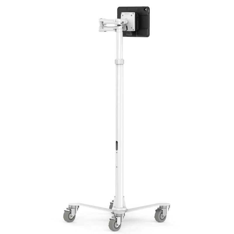 Compulocks iPad 10.9" 10th Gen PowerMove Medical Rolling Cart Extended Black