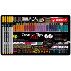 Stabilo - Creative Tips Metal box of 50 pcs. ARTY - (204084)