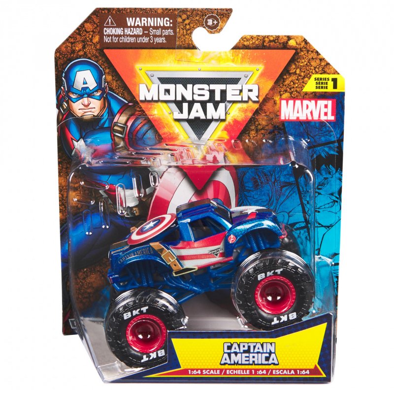 Monster Jam Marvel Captain America