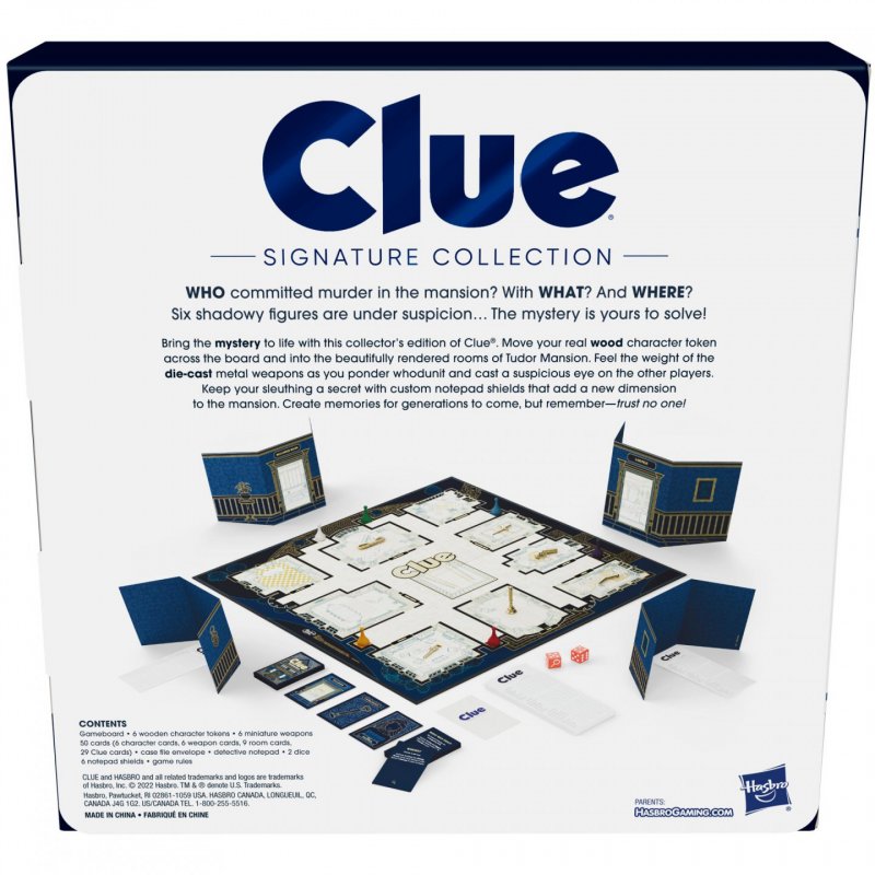 Hasbro Gaming Clue Signature Collection Jeu de société Famille