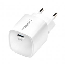Intenso Power Adapter W30C GaN, weiß UBS-C-Ladeadapter mit 30 Watt Ladeleistung, Leichtes und handliches Design