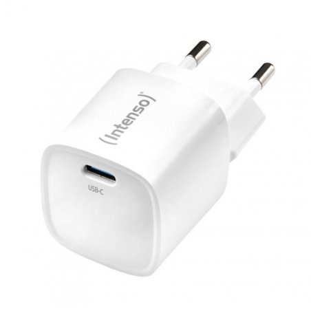 Intenso Power Adapter W30C GaN, weiß UBS-C-Ladeadapter mit 30 Watt Ladeleistung, Leichtes und handliches Design