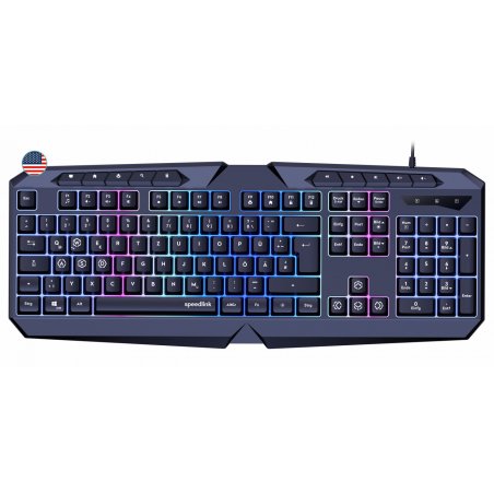 Speedlink - LUDICIUM RGB Rainbow Gaming Keyboard, black - US Layout