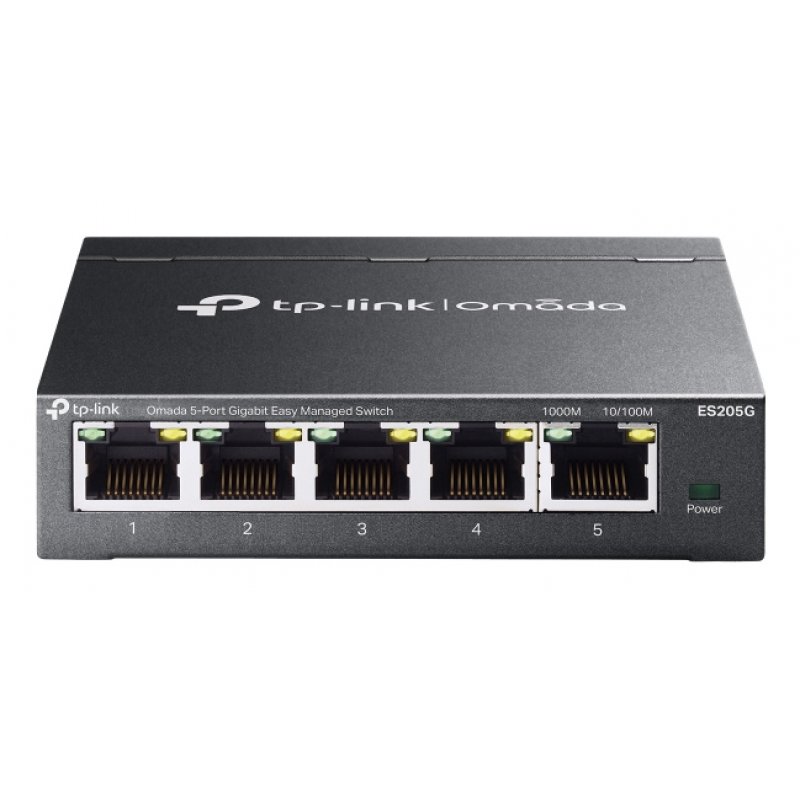 TP-Link Omada ES205G network switch Managed Gigabit Ethernet (10/100/1000) Black